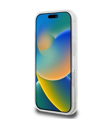 Karl Lagerfeld IML Metal Karl Head Etui MagSafe do iPhone 16 Pro - Białe