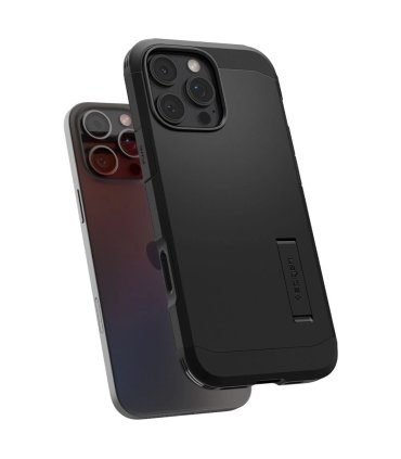 Spigen Tough Armor MagSafe Etui z podstawką na iPhone 16 Pro - Czarne