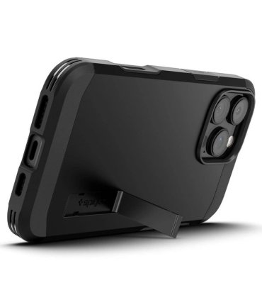 Spigen Tough Armor MagSafe Etui z podstawką na iPhone 16 Pro - Czarne