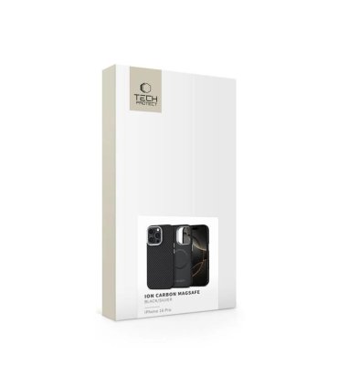 Tech-Protect Ion Carbon MagSafe Etui na iPhone 16 Pro - Czarno-szare