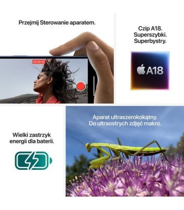 Apple iPhone 16 128 GB - Ultramarine | Stan: Bardzo dobry - Sprawdź Cenę