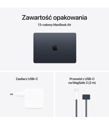MacBook Air 13" M4 16 GB / 256 GB - Kolor Północ (Midnight) | Cena i Specyfikacja