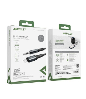 Kabel AceFast  Szary | Lightning-Aux