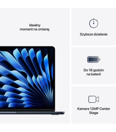 MacBook Air 15" M4 16 GB / 512 GB - Kolor Północ (Midnight) | Cena i Specyfikacja