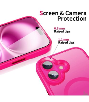 Etui Tech-Protect MagMat MagSafe na iPhone 16 - Różowe