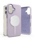 Etui Tech-Protect Silicone PU MagSafe na iPhone 16 - Fioletowe