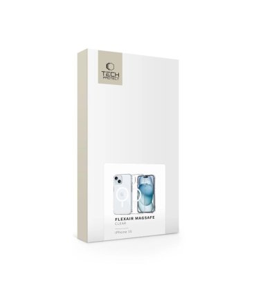 Etui Tech-Protect FlexAir Hybrid MagSafe na iPhone 15 - Przezroczyste