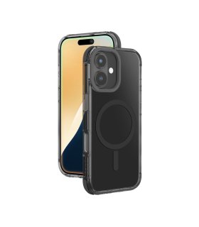 Etui silikonowe AMAZINGTHING Omni Mag Case do iPhone 16 - Czarne