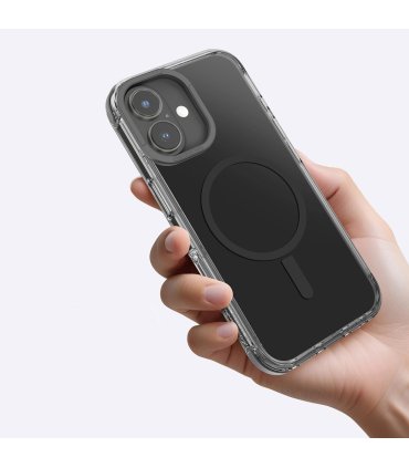 Etui silikonowe AMAZINGTHING Omni Mag Case do iPhone 16 - Czarne