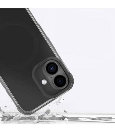 Etui silikonowe AMAZINGTHING Omni Mag Case do iPhone 16 - Czarne