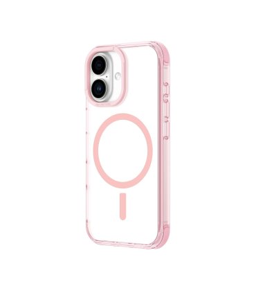 Etui silikonowe AMAZINGTHING Omni Mag Case do iPhone 16 - Ciemnoróżowe