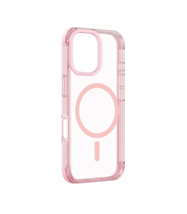 Etui silikonowe AMAZINGTHING Omni Mag Case do iPhone 16 - Ciemnoróżowe