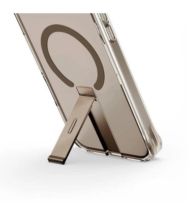 UNIQ Eleva z pionową podstawką Etui na iPhone 16 Pro Max 6.9" - Złoty/Taupe Gold