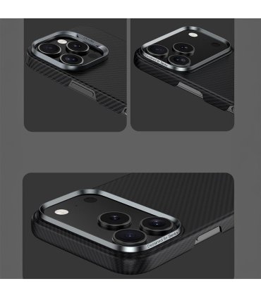Benks Etui Magnetic Armor Air Kevlar Metal Frame (0070) do iPhone 17 Pro Max - czarny