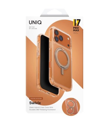Etui UNIQ Swivix 360 dla iPhone 17 Pro Max – złote