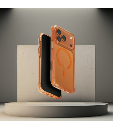Etui UNIQ Combat Magclick do iPhone 17 Pro Max – pomarańczowe