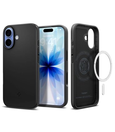 Spigen Thin Fit MagSafe do iPhone 17 – czarne