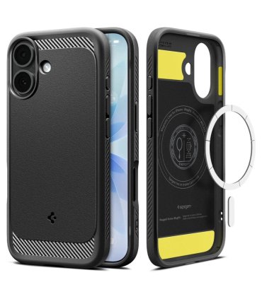 Etui Spigen Rugged Armor Mag MagSafe do iPhone 17 – czarny mat power gear
