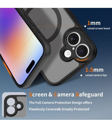 Etui Tech-Protect BasicMag MagSafe do iPhone 17 – czarny mat