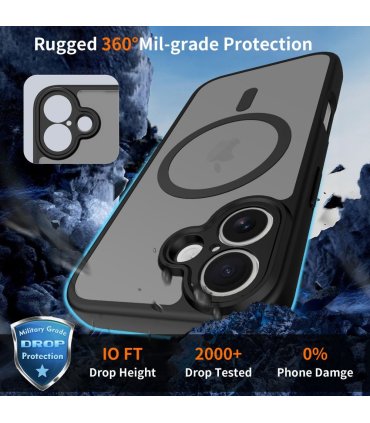 Etui Tech-Protect BasicMag MagSafe do iPhone 17 – czarny mat