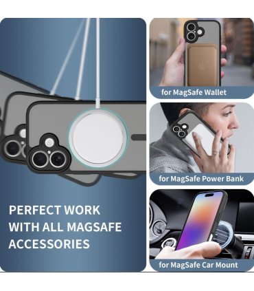 Etui Tech-Protect BasicMag MagSafe do iPhone 17 – czarny mat