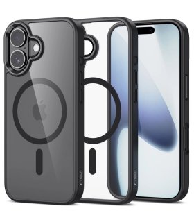 Etui MagMat MagSafe Tech-Protect do iPhone 17 przezroczysto-czarne