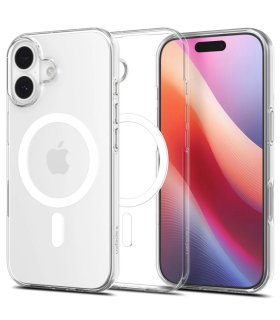 Etui Spigen Liquid Crystal MagSafe do iPhone 17 przezroczysto-białe