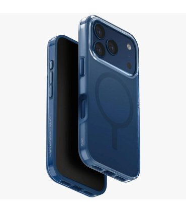UNIQ Clario Magclick Charging – etui iPhone 17 Pro (niebieski)