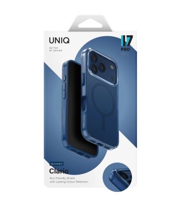 UNIQ Clario Magclick Charging – etui iPhone 17 Pro (niebieski)