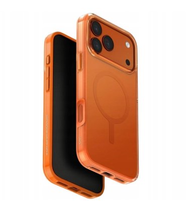 UNIQ Clario Magclick Charging – etui iPhone 17 Pro Max (pomarańczowy)