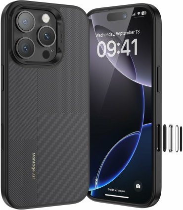 Benks Montage Magnetic Armor Pro Kevlar 600D+1500D – etui iPhone 16 Pro (czarny)