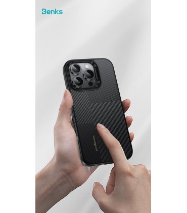 Benks Montage Magnetic Armor Pro Kevlar 600D+1500D – etui iPhone 16 Pro (czarny)