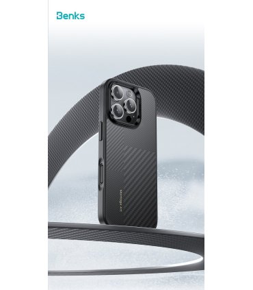 Benks Montage Magnetic Armor Pro Kevlar 600D+1500D – etui iPhone 16 Pro (czarny)