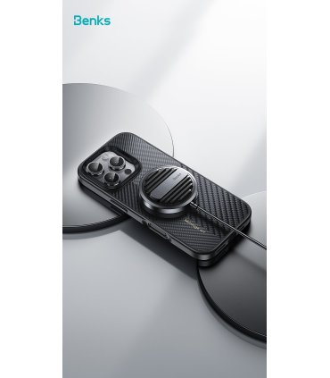 Benks Montage Magnetic Armor Pro Kevlar 600D+1500D – etui iPhone 16 Pro (czarny)