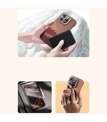 Benks Magnetic Golden Tide Kevlar 600D – etui iPhone 16 Pro (czarny)