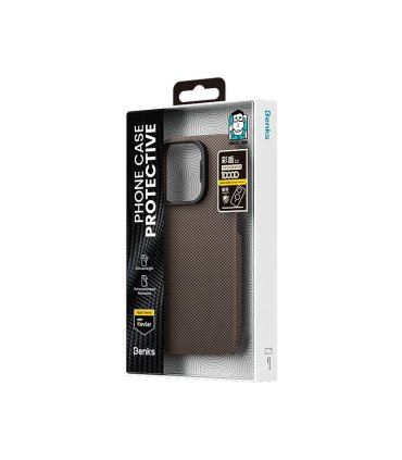 Benks Magnetic Armor Tint Kevlar 1000D – etui iPhone 16 Pro (złoty)