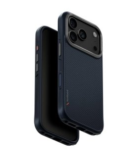 Etui UNIQ Keva do iPhone 17 Pro Max z Magclick Charging niebieskie