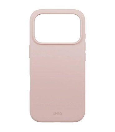 Etui UNIQ Lino do iPhone 17 Pro z Magclick Charging różowe