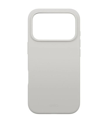 Etui UNIQ Lino do iPhone 17 Pro Max z Magclick Charging szare