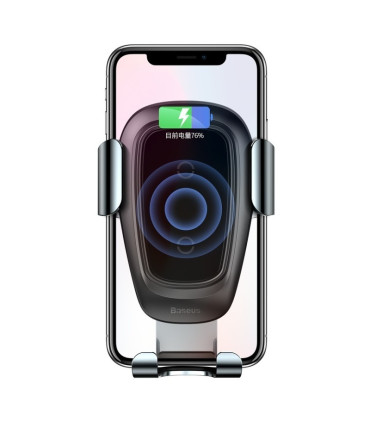 Baseus WXYL-B0A Czarny Bezprzewodowy Ładowarka do Kratki Nawiewu