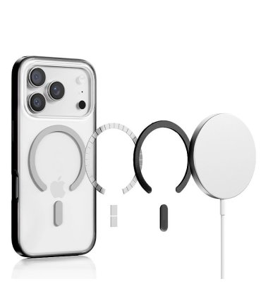 Etui Rock Crystal Armor Magnetic do iPhone 17 Pro czarne