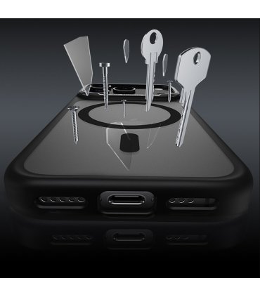 Etui Benks Magnetic Mist Metal Frame do iPhone 17 Pro czarne