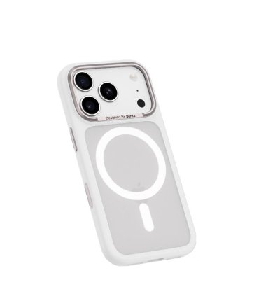 Etui Benks Magnetic Mist Metal Frame do iPhone 17 Pro białe