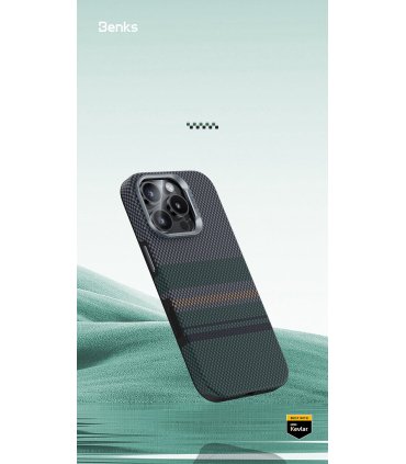 Etui Benks Magnetic Armor Pro Aurora Kevlar 600D do iPhone 16 Pro Max