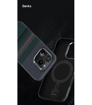 Etui Benks Magnetic Armor Pro Aurora Kevlar 600D do iPhone 16 Pro Max
