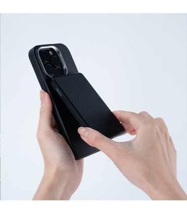 Etui Benks Magnetic Armor Pro Kevlar Metal Frame do iPhone 16 Pro Max czarne