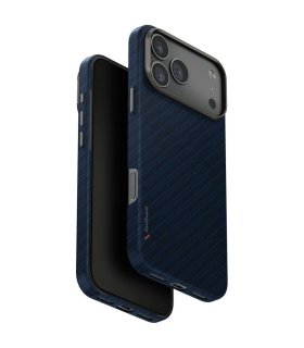 Etui UNIQ Keva EDGE do iPhone 17 Pro Max z Magclick Charging niebieskie