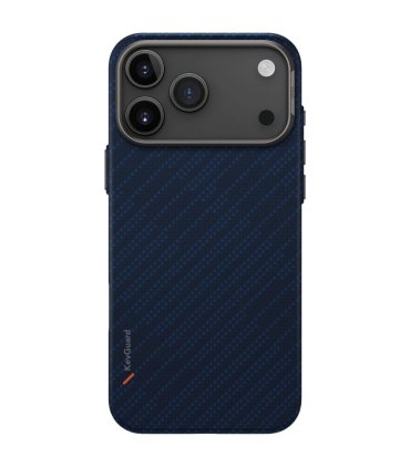 Etui UNIQ Keva EDGE do iPhone 17 Pro Max z Magclick Charging niebieskie