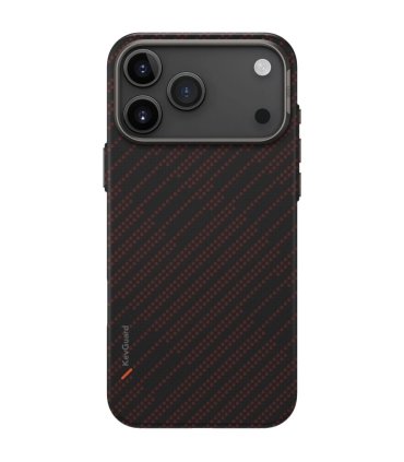 Etui UNIQ Keva EDGE do iPhone 17 Pro Max z Magclick Charging pomarańczowe