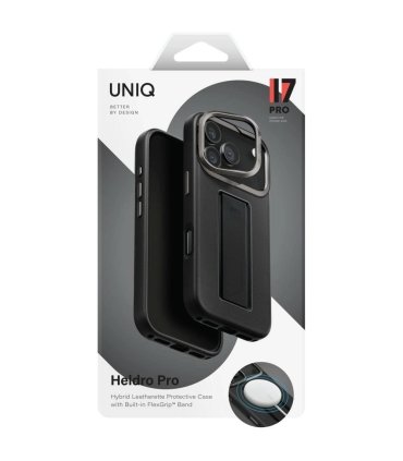 Etui UNIQ Heldro Pro do iPhone 17 Pro z Magclick Charging czarne